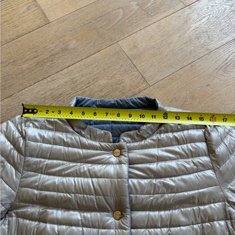 Herno Blue/light Gray Down Reversible Jacket Size… - image 6